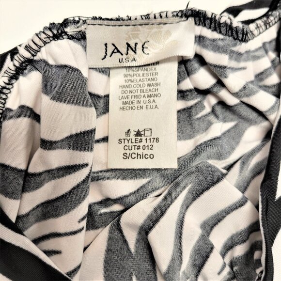 Black and White Animal Print Long Sleeved Body Conforming Sexy Dress - Picture 5 of 9